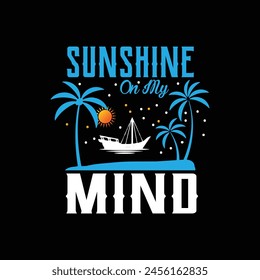 Summer t-shirt design template Paradise Beach summer time