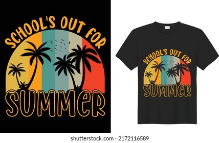 summer t-shirt design template for prints t shirt fashion clothing poster, tote bag, mug and merchandise
