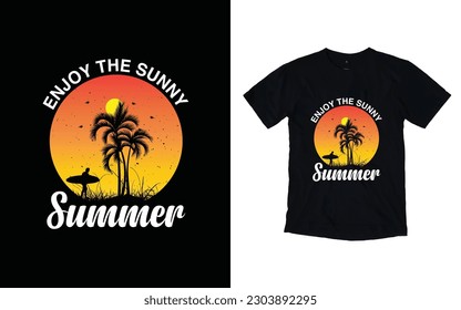 Summer t-shirt design, with tropical beach t-shirt design, Summer time hawaii beach t-shirt design,Vintage hawaii surfing label,
Hand painted watercolor summer lettering