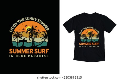 Summer t-shirt design, with tropical beach t-shirt design, Summer time hawaii beach t-shirt design,Vintage hawaii surfing label,
Hand painted watercolor summer lettering