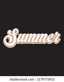 Summer T-Shirt Design or Vacation Shirts
