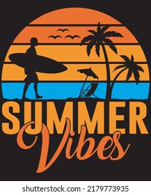 Summer T-Shirt Design or Vacation Shirts