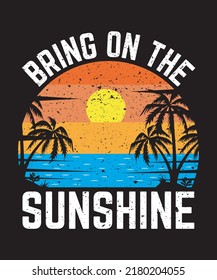 Summer T-Shirt Design or Vacation T shirt template