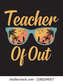 Plantilla de camiseta de verano de diseño o de vacaciones para camisetas