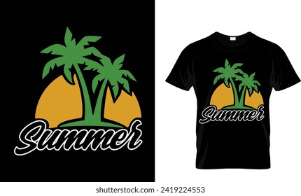 Summer t-shirt design, vector design, t-shirt.