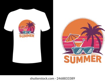 Summer tshirt Design. Vector Design.