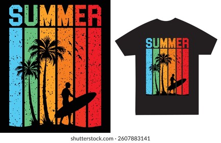 Summer T-Shirt Design, t-shirt design vector