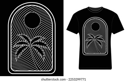 summer t-shirt design vector art
