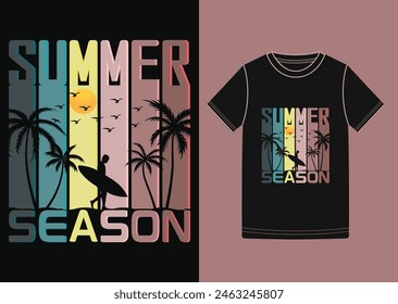 Summer T-Shirt Design, Vector t-shirt design, Enjoy Valise California Super Surfer Paradise Print T-shirt Design,