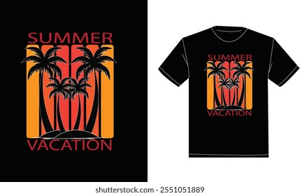 Summer t-shirt design. Vector t-shirt eps, creative t-shirt design