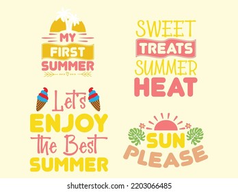 Summer t-shirt design vector file