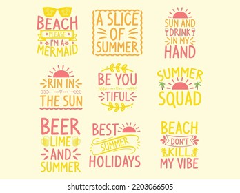 Summer t-shirt design vector file