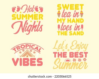 Summer t-shirt design vector file