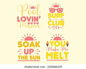 Summer t-shirt design vector file