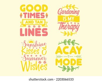 Summer t-shirt design vector file