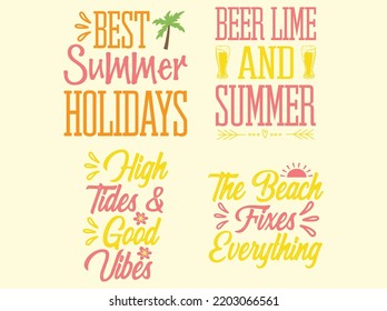 Summer t-shirt design vector file