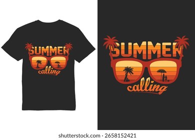 Summer t-shirt design vector file