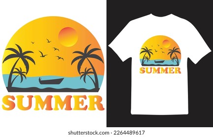 SUMMER T-Shirt Design Vector Files.