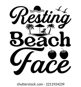 Summer t-shirt design vector template