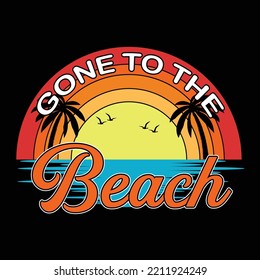 Summer t-shirt design vector template