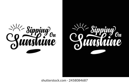 Summer T-shirt Design vector. Use for T-Shirt, mugs, stickers, etc.