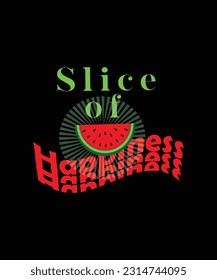 Summer T-Shirt Design Vector, Watermelon T-Shirt Design