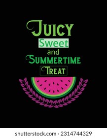 Summer T-Shirt Design Vector, Watermelon T-shirt Design