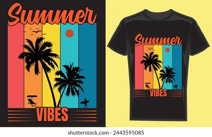 summer t-shirt design, summer vibe.modern typography vector file,motivational t-shirt design Quote  