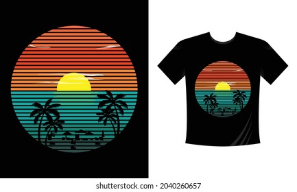 Summer T-shirt design, Summer Vibes T-shirt design