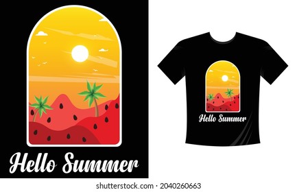 Summer T-shirt design, Summer Vibes T-shirt design
