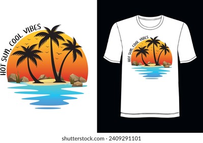 Summer T-shirt Design. Summer Vibes Only.