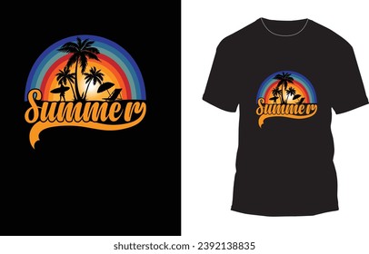 Summer t-shirt design, vintage design, holyday t-shirt design outdoor