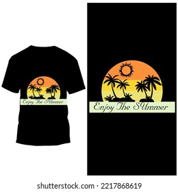 Summer T-shirt Design, vintage design, typography t-shirt Design