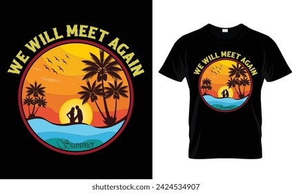 Summer t-shirt design.Colorful and fashionable t-shirt design for men and women.