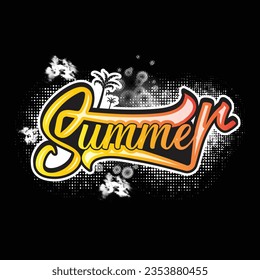 Diseño de camisetas de verano. Concepto de verano, cita de verano.