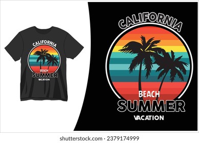 Summer T-Shirt Design-Summer Vacation Lover T-Shirt Design