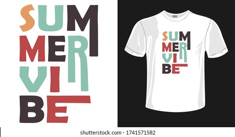 Summer t-shirt design-summer vector typography design-colorful tees design