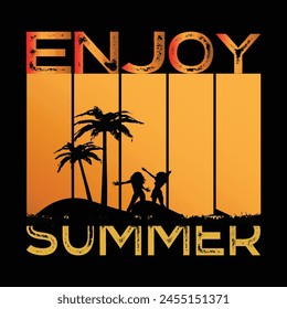 SUMMER T-SHIRT DESIGN,VECTOR DESIGN TEMPLATE.