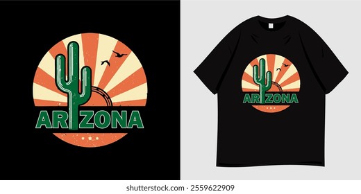 Summer t-shirt graphic design ready to print. Typography style, retro, Beach vacation vibes, sea, silhouette, palm trees and sunset, nature, tropical, paradise. Vector illustration.