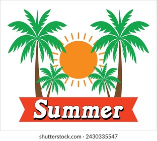 Summer T-shirt, Happy Summer Day T-shirt, Happy Summer Day svg,Hello Summer Svg,summer Beach Vibes Shirt, Vacation, Cut File for Cricut 
 svg