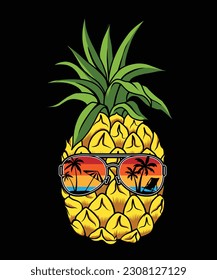 Summer t-shirt, Summer Pineapple t-shirt