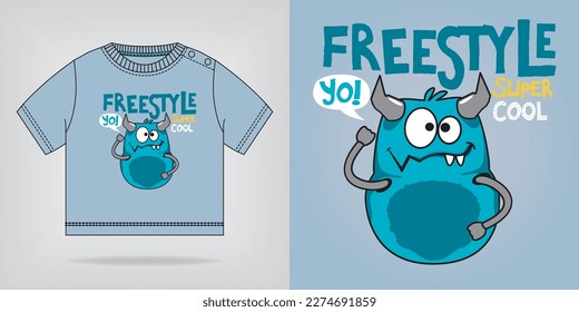 Summer T-shirt Print Design And Free Mockup