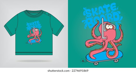 Summer T-shirt Print Design And Free Mockup