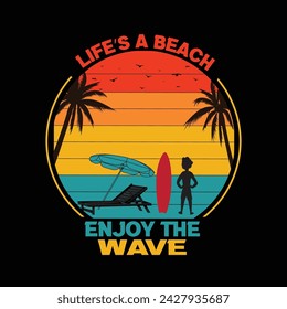 Ein Sommer T-Shirt Template Design