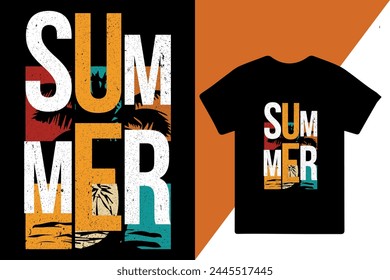 The Summer T-shirt and Vector Design