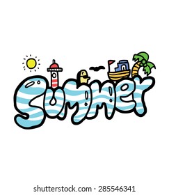 summer typography