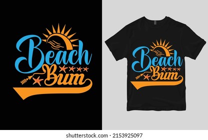 Summer typography custom t shirt design.