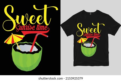 Summer typography custom t shirt design.