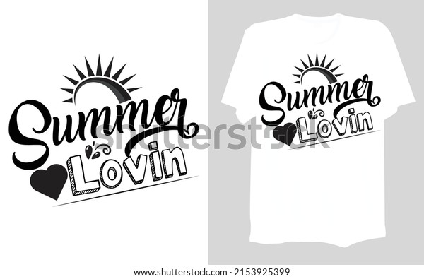 Summer typography\
custom t shirt design.
