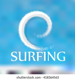 Summer typography design. Summer logotype.